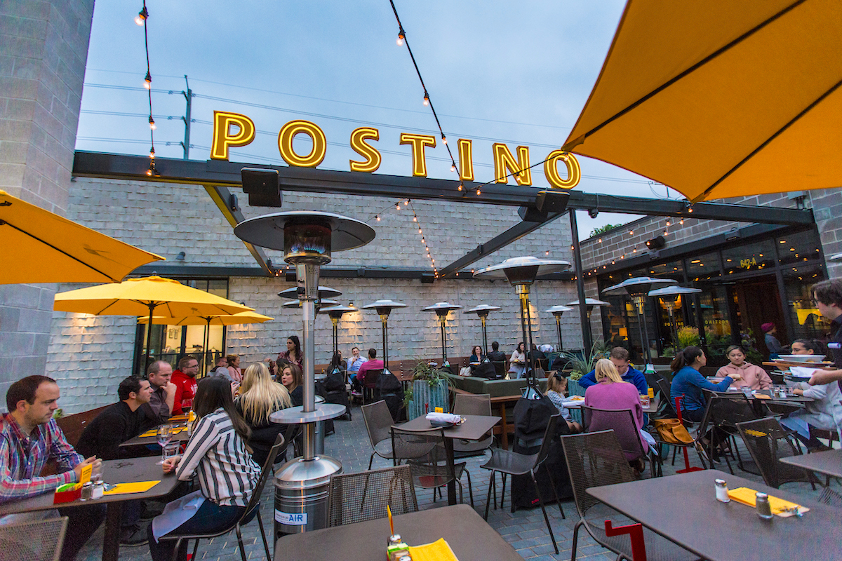 The patio at Postino's location in the Heights. | Photo by Becca Wright