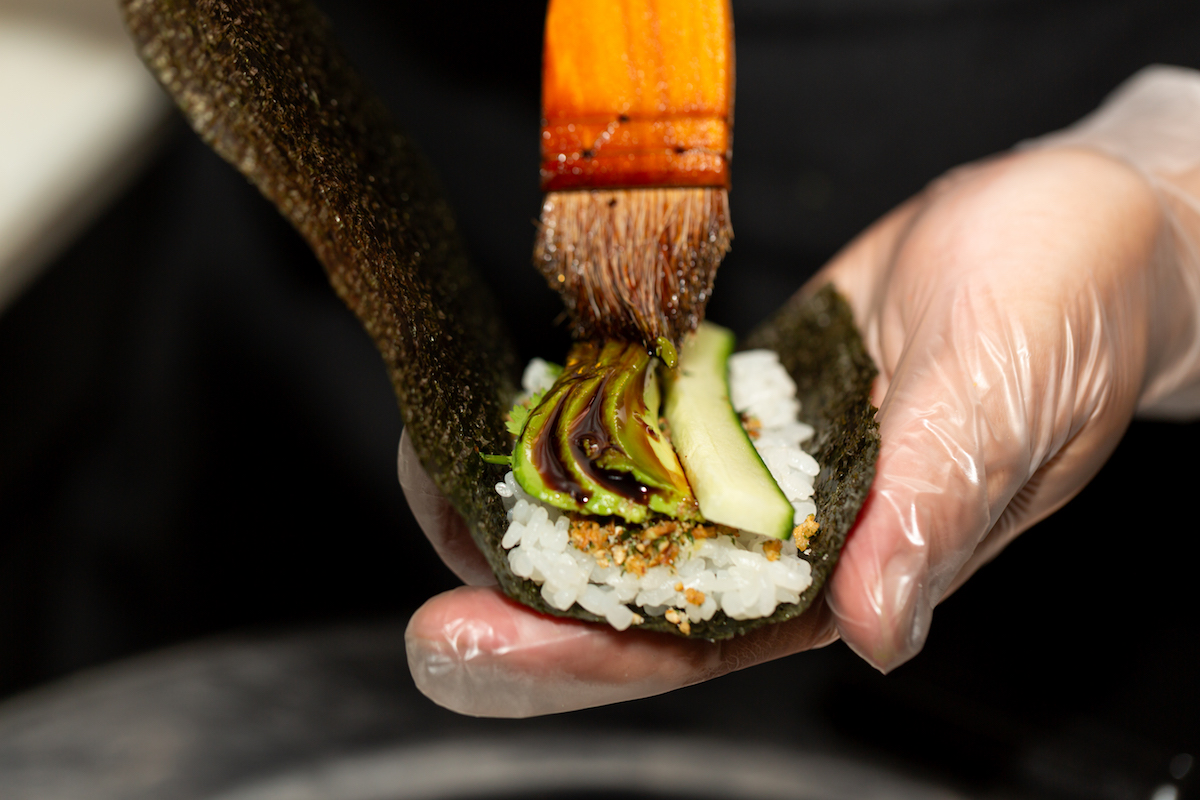 StudioRivera-3361 1 - DiningOut Houston A hand roll getting finishing touches at Handies Douzo. | Photo by StudioRivera