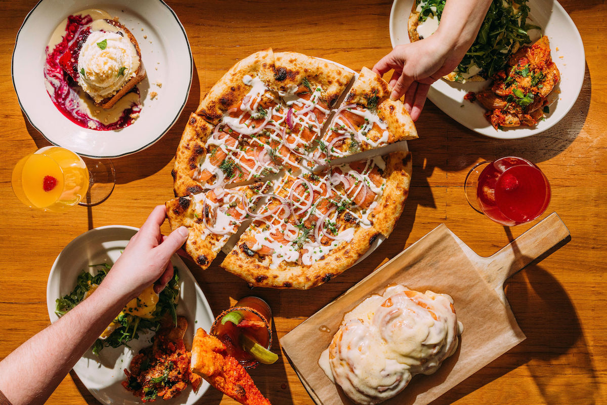Pizza and cocktails at Pie Tap. | Photo by Pie Tap