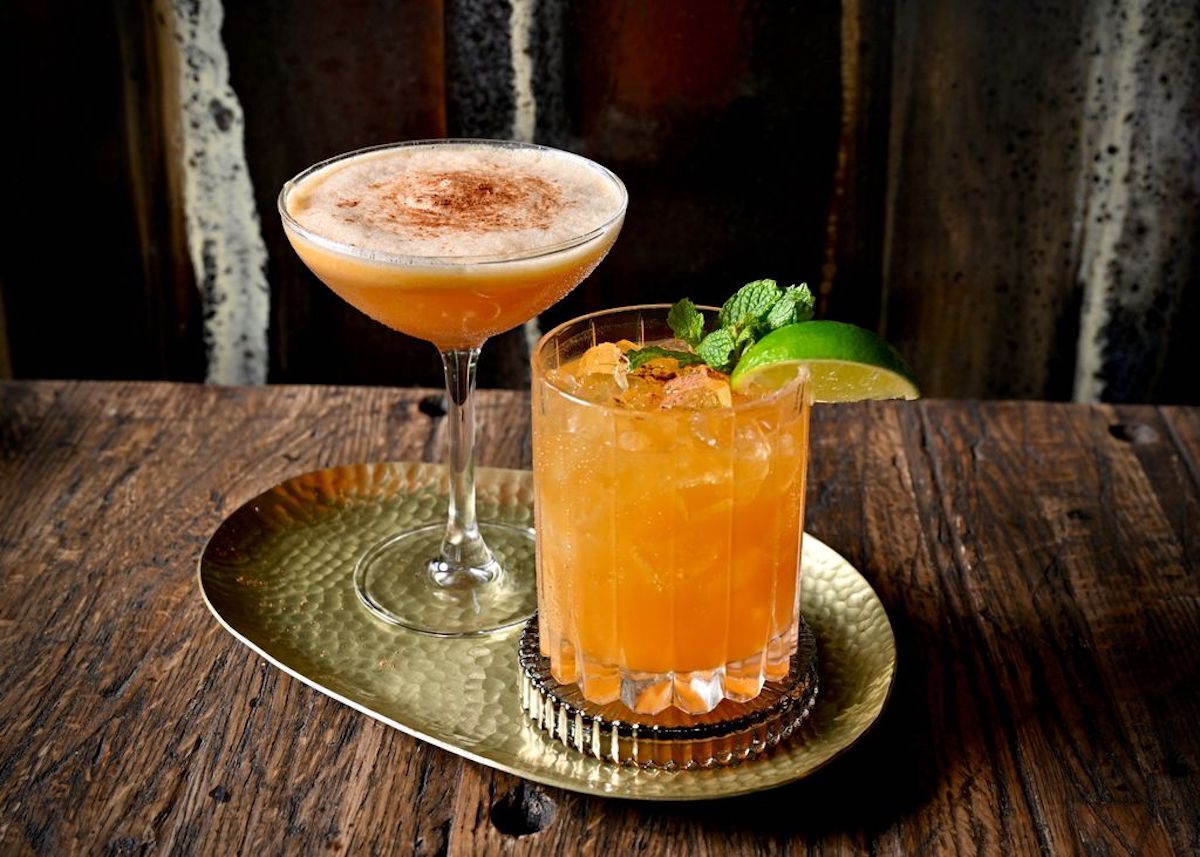 Berg Hospitality fall cocktails by Alex Montoya - DiningOut Houston The two fall cockails available at participating Berg Hospitality restaurants. | Photo by Alex Montoya