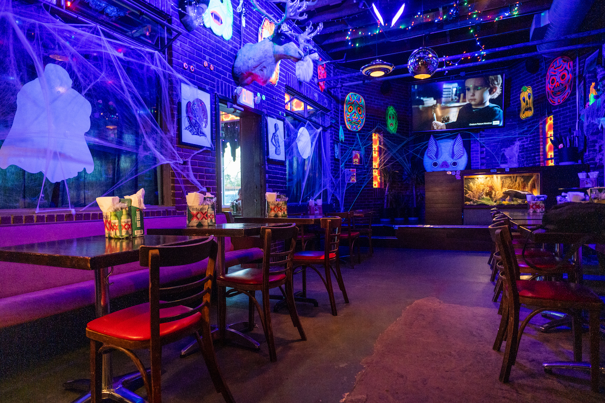 Decor29 - DiningOut Houston Betelgeuse Betelgeuse decked out with Halloween decor. | Photo by Sergio Trevino