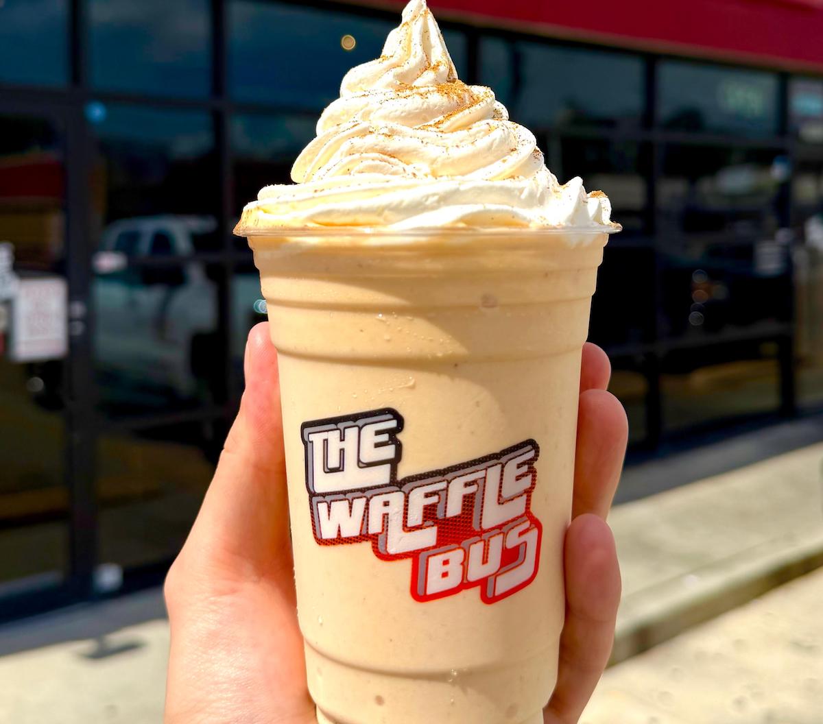 TheWaffleBus_PumkinPieShake_ByTheWaffleBus copy - DiningOut Houston The seasonal pumpkin pie shake at the Waffle Bus. | Photo by the Waffle Bus