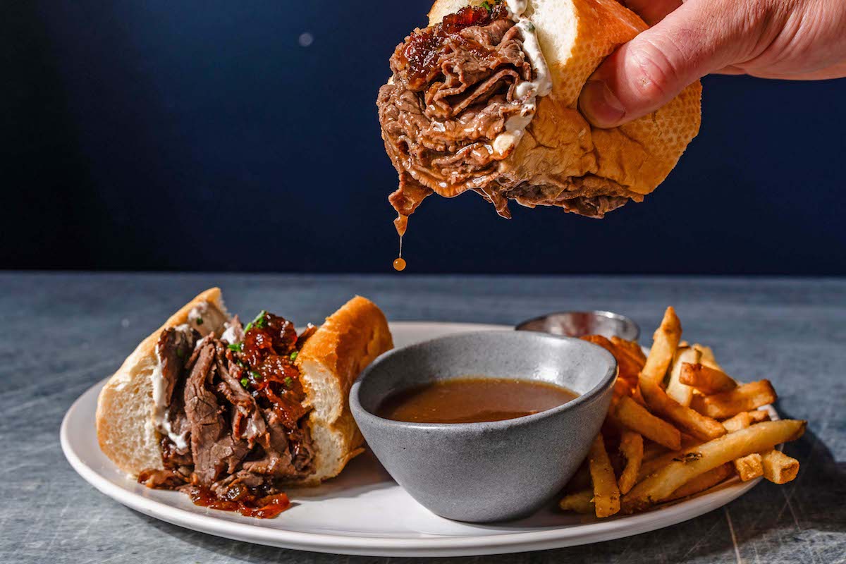 The Wagyu French dip at Tommy Bahama Restaurnat & Bar. | Photo by Tommy Bahama Restaurant & Bar